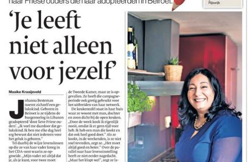 Johanna Besteman siert het AD