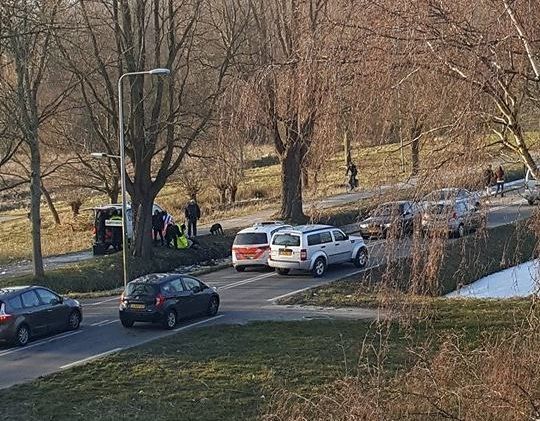 Voertuig te water op Noordweg
