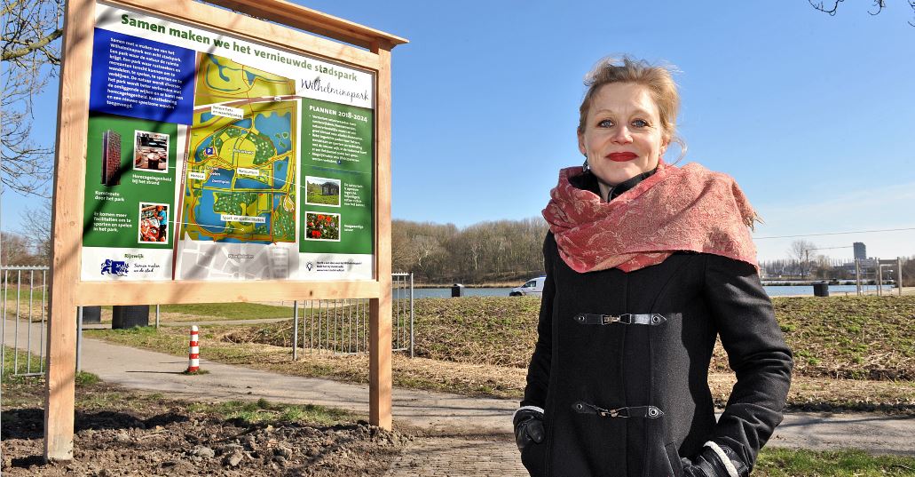 Nieuwe informatieborden bij Wilhelminapark