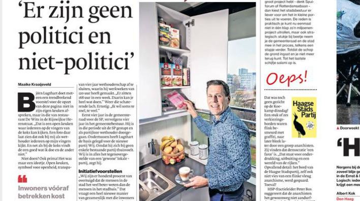 Björn Lugthart als smaakmaker in het Algemeen Dagblad