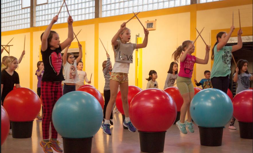 Drums Alive, gratis voor kinderen en ouders