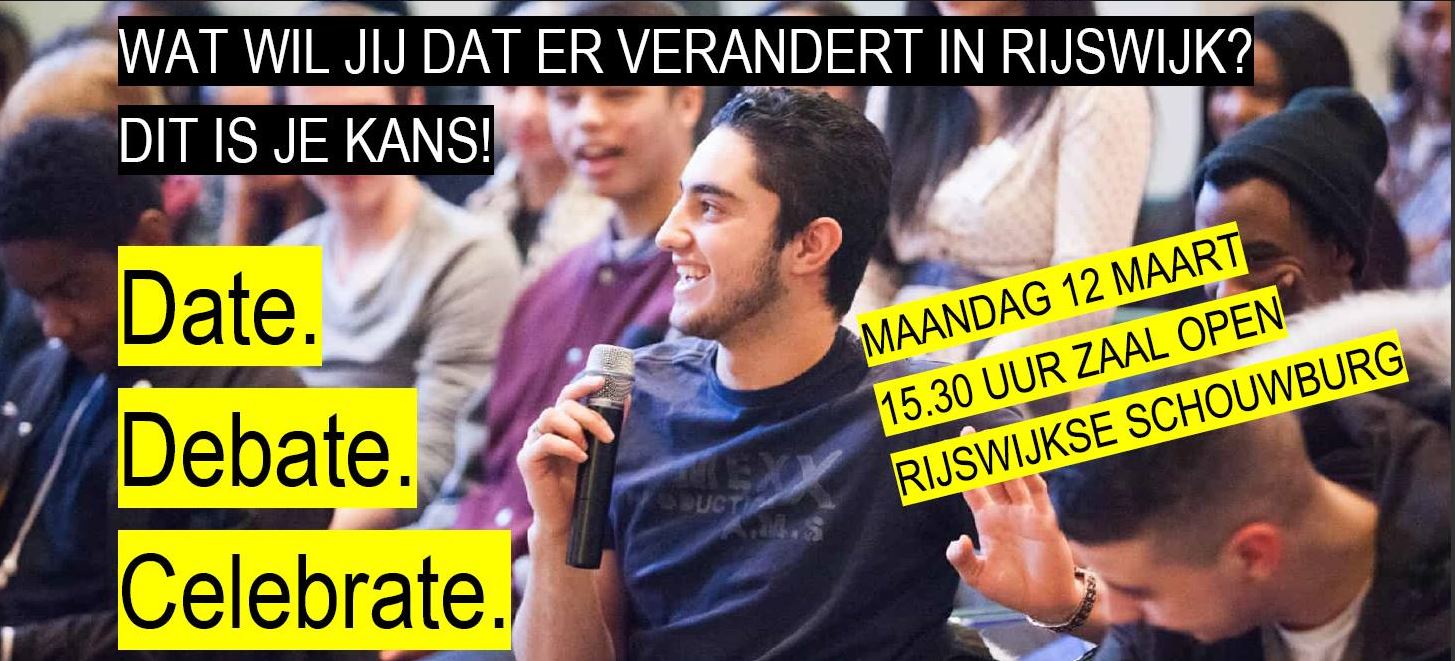 NIEUW: Rijswijks Jongerendebat met DJ, muziek en feest