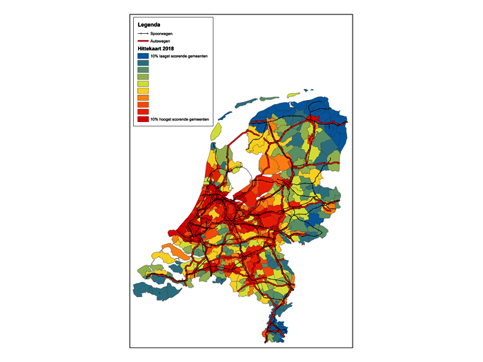 De woningmarkt breidt zich nadrukkelijk uit als een olievlek