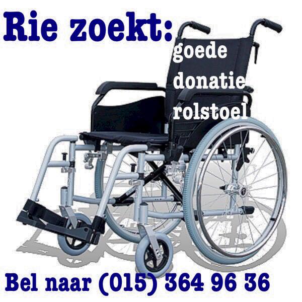Huis van Rie zoekt goede rolstoelen