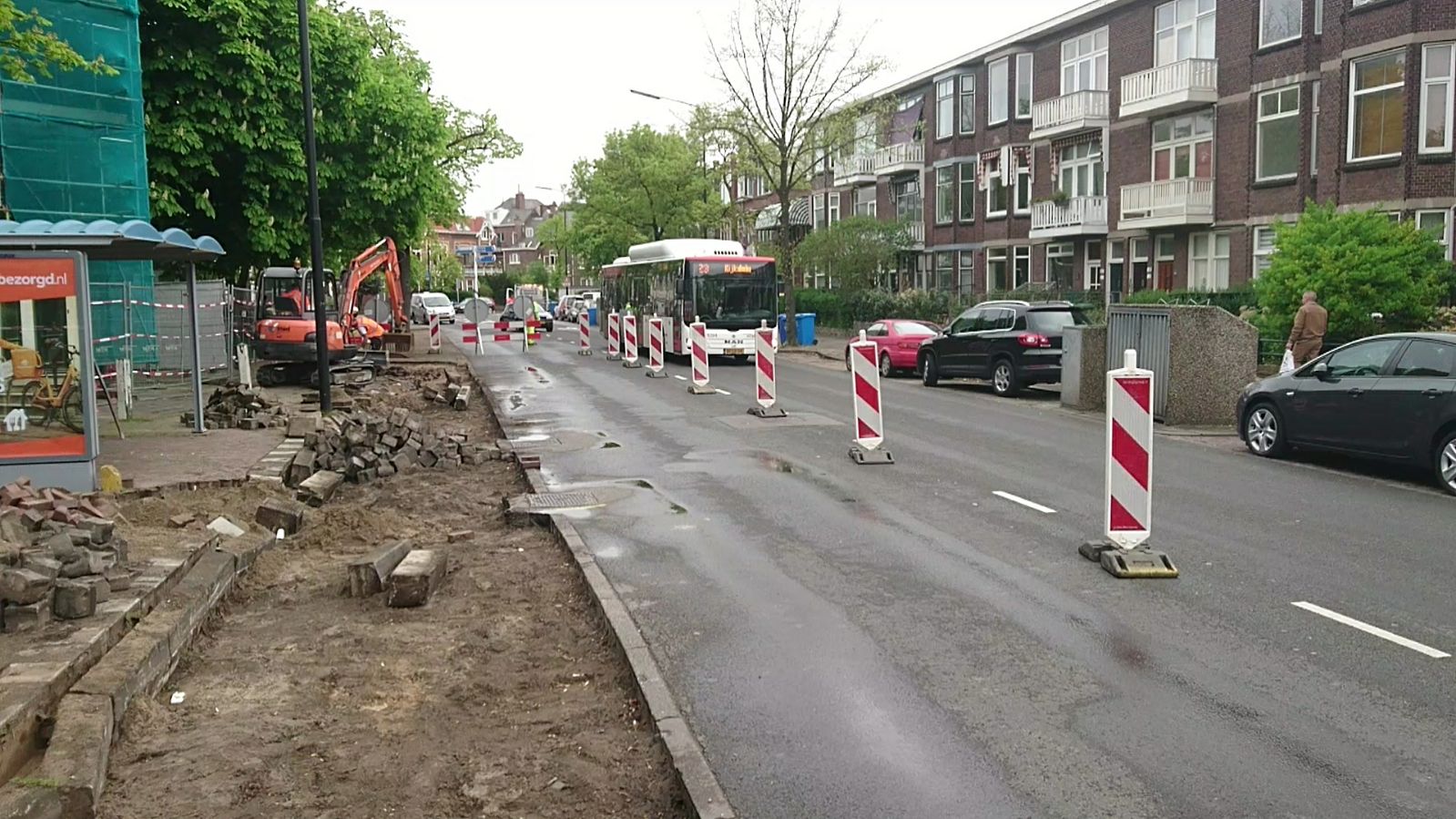 VIDEO: Bushalte Esdoornstraat wordt verhoogd