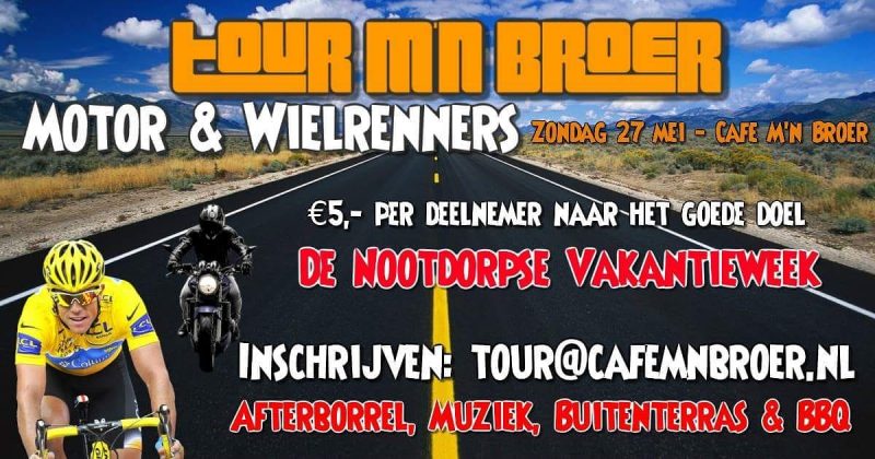 Motorrijders en Wielrenners  Tour M’n Broer