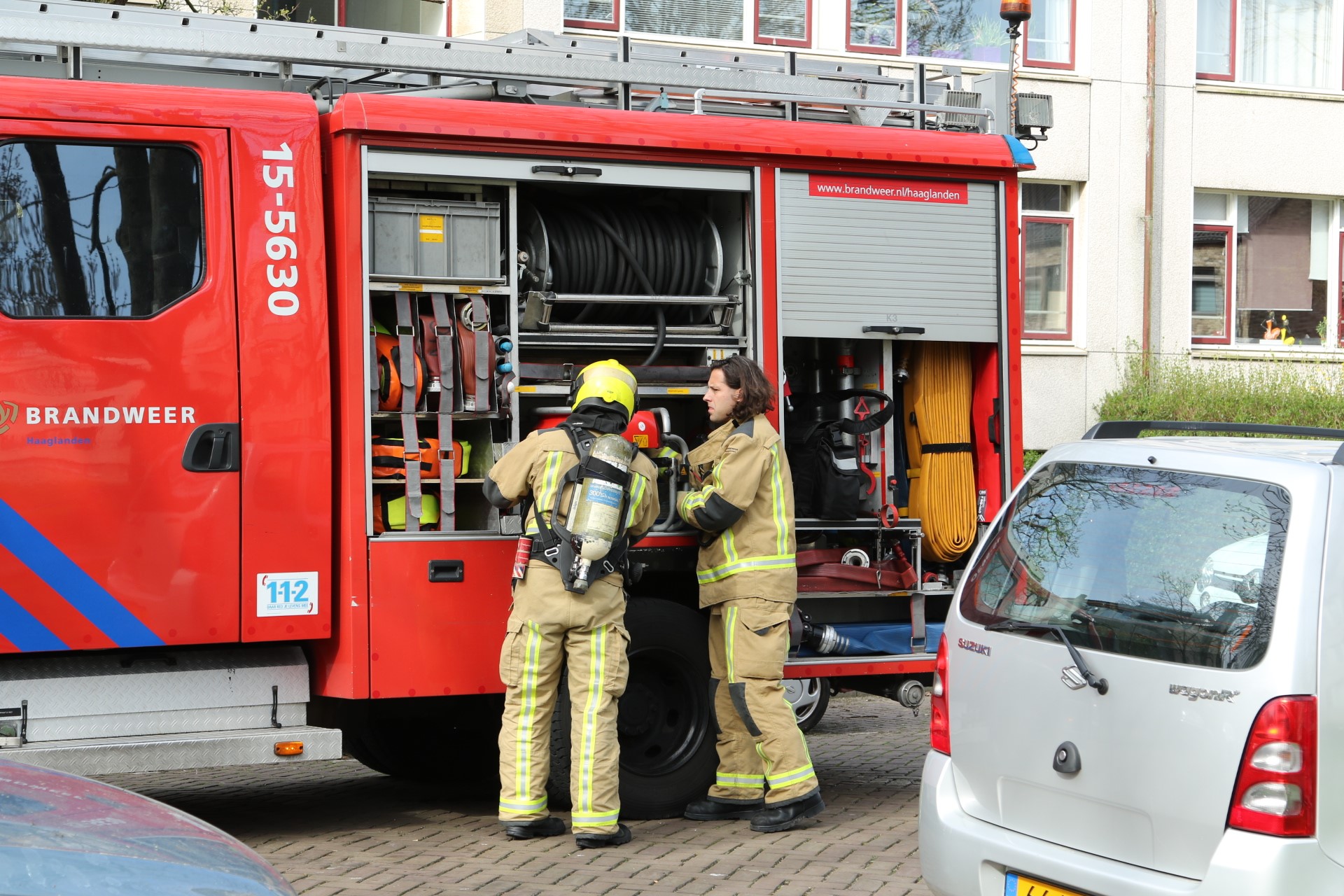 Brandje in de Bazuinlaan