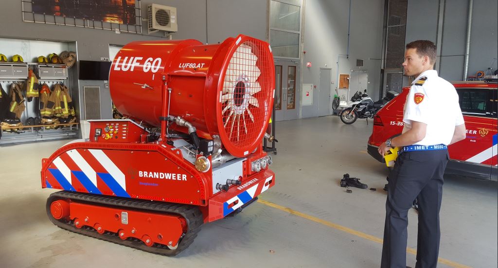 Rijswijkse Brandweer oefent  met robots