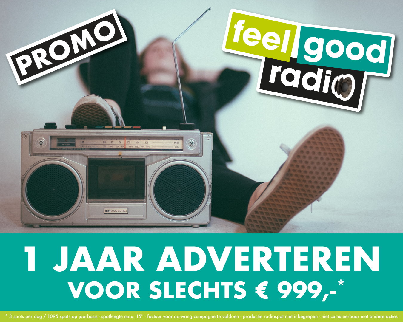 ONDERNEMERS: ADVERTEER 1 JAAR OP DE RADIO VOOR €999,00