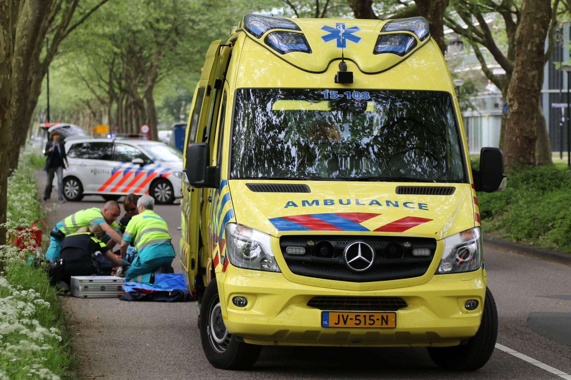 Mgr. Bekkerslaan afgesloten wegens ongeval