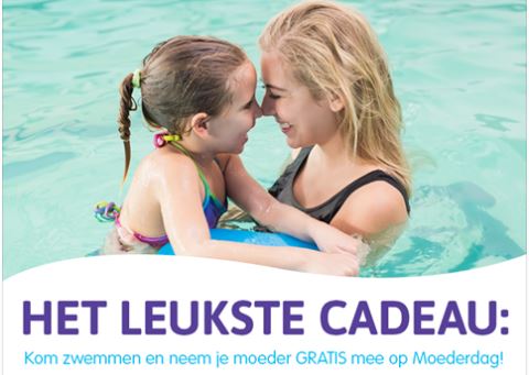 Vrij zwemmen voor moeder met moederdag
