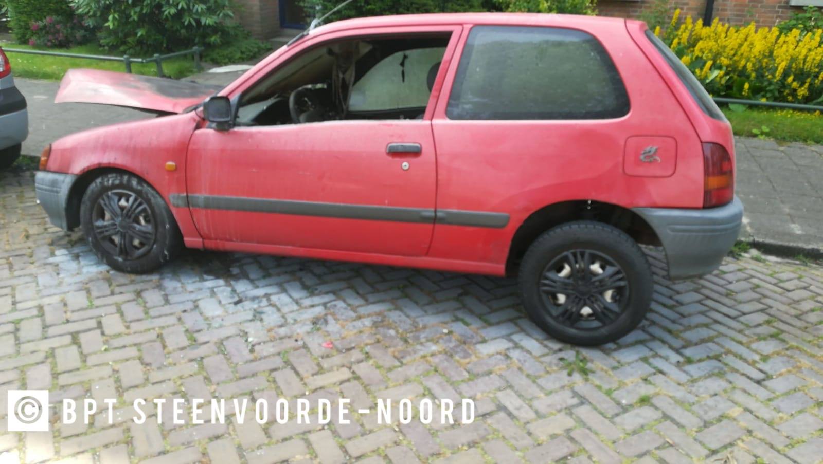 Auto uitgebrand aan Werthweynstraat
