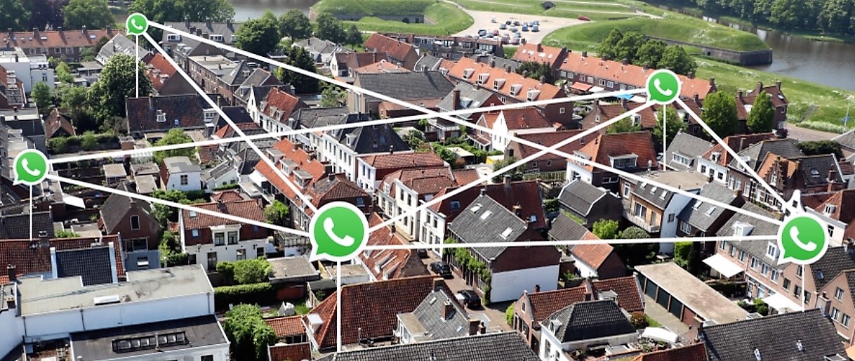 Groeiend aantal huishoudens aangesloten bij Whatsappgroep