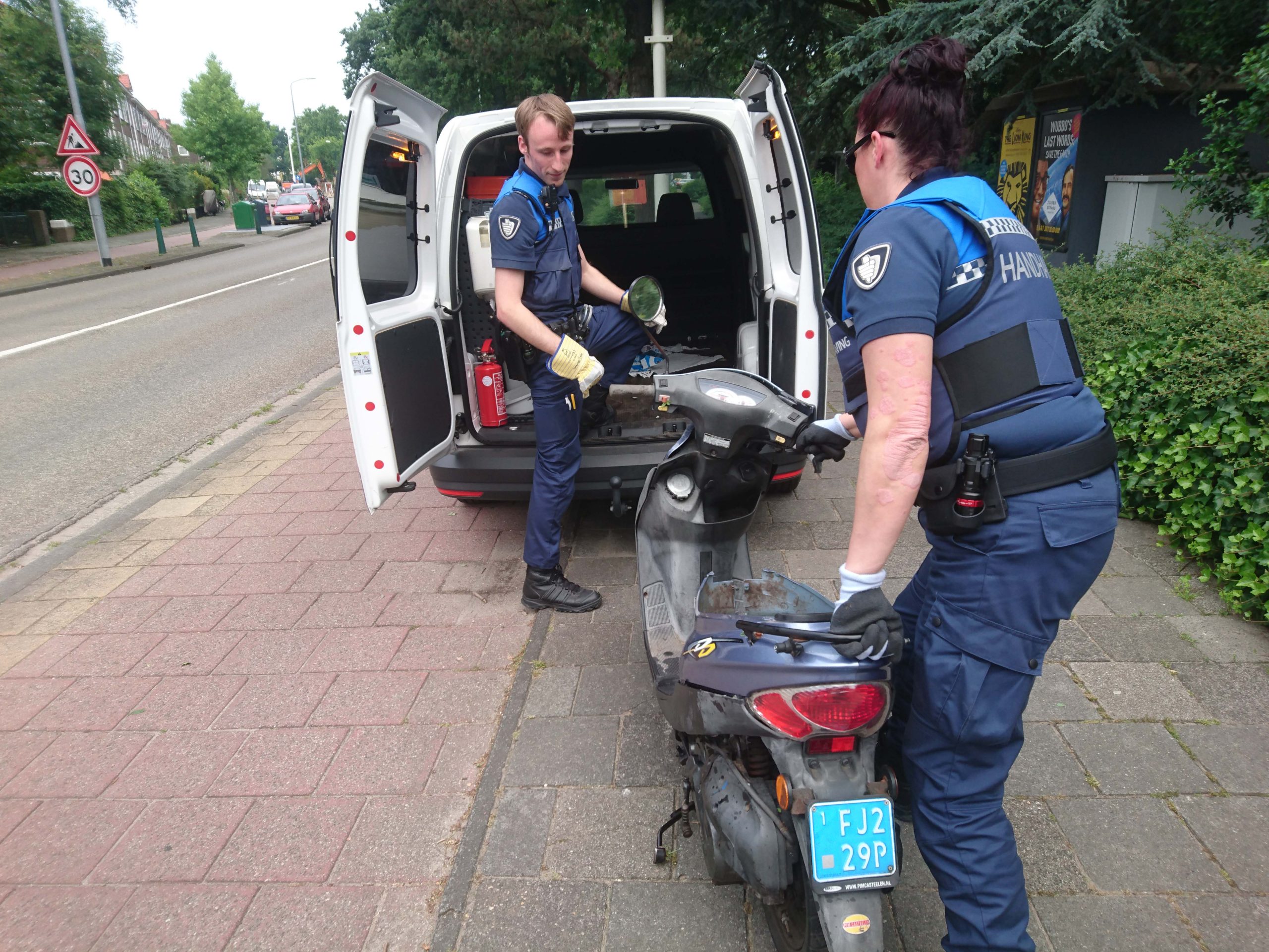 Scooter aan Churchillaan niet gestolen Scooter aan Churchillaan niet gestolen