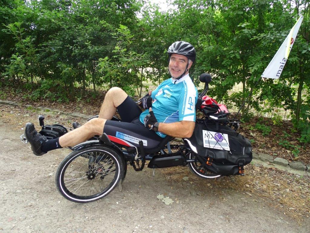 Ruud Overes Parkinson patiënt fietstocht door Europa