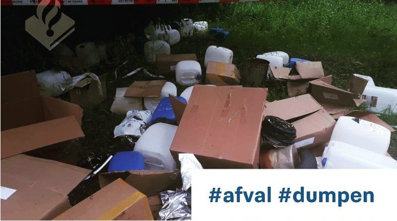 Afval drugslab gedumpt in Rijswijk