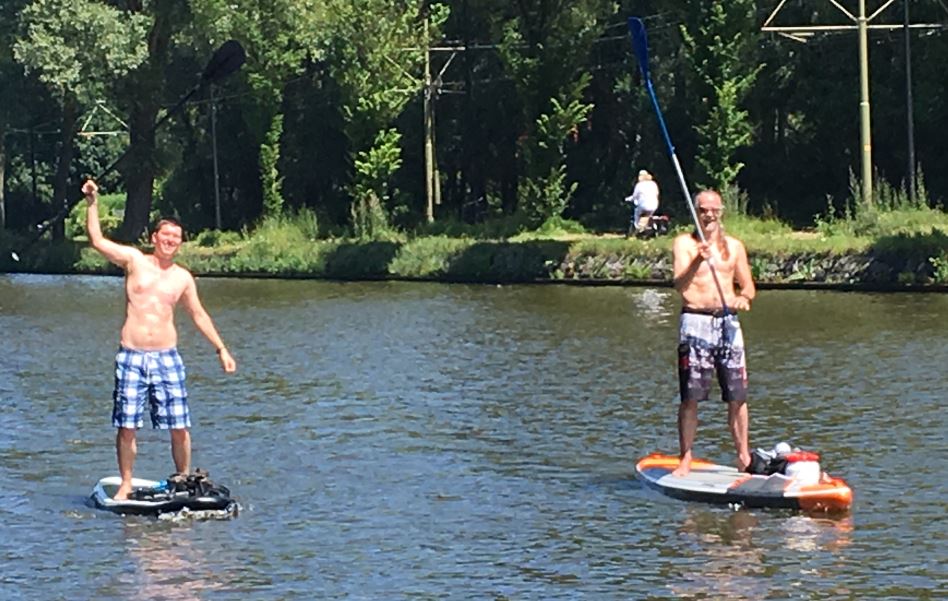 Op de surfplank naar je werk