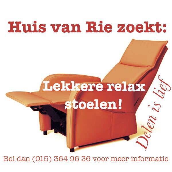 Huis van Rie zoekt relax stoelen