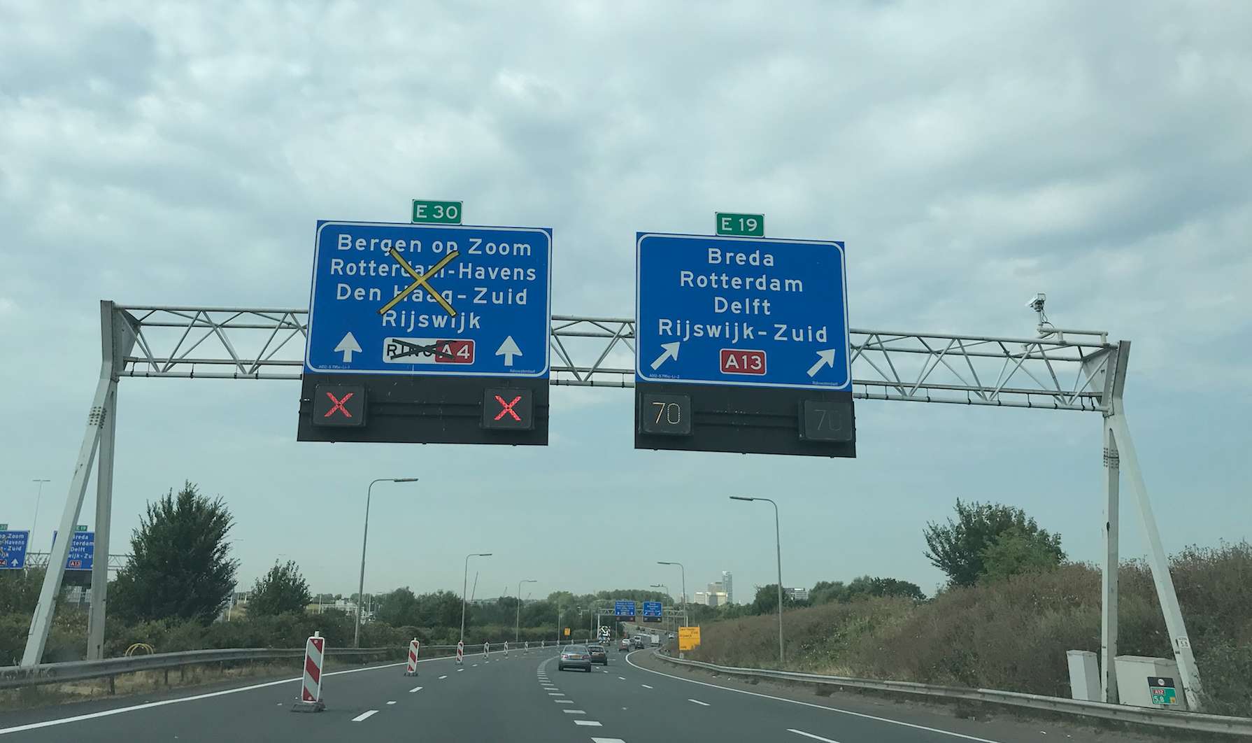 Vertraging door afsluiting A4 richting Rijswijk