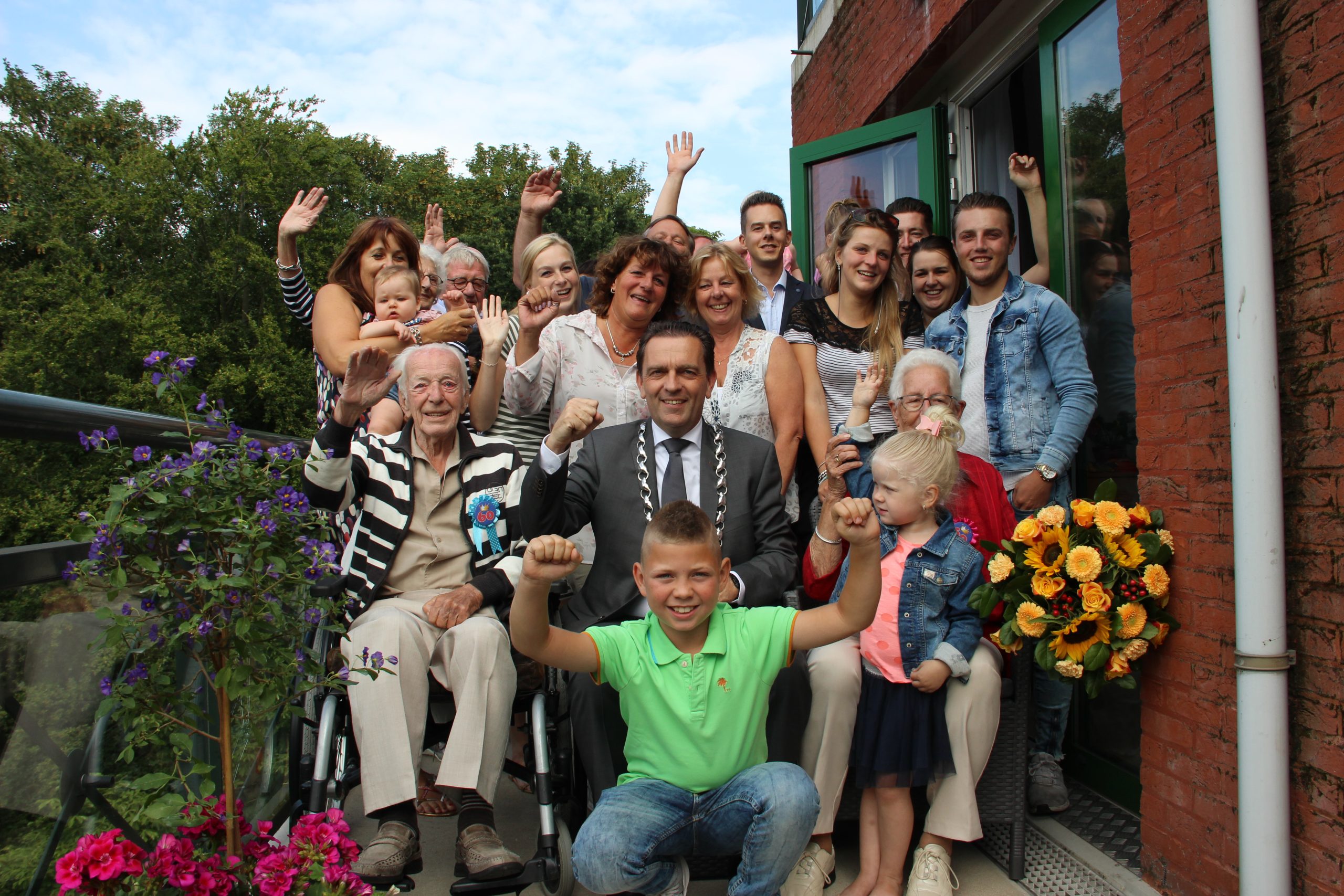 Burgemeester Bezuijen bij gouden huwelijksjubileum Burgemeester Bezuijen bij gouden huwelijksjubileum
