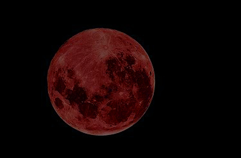 Morgen een bloedmaan