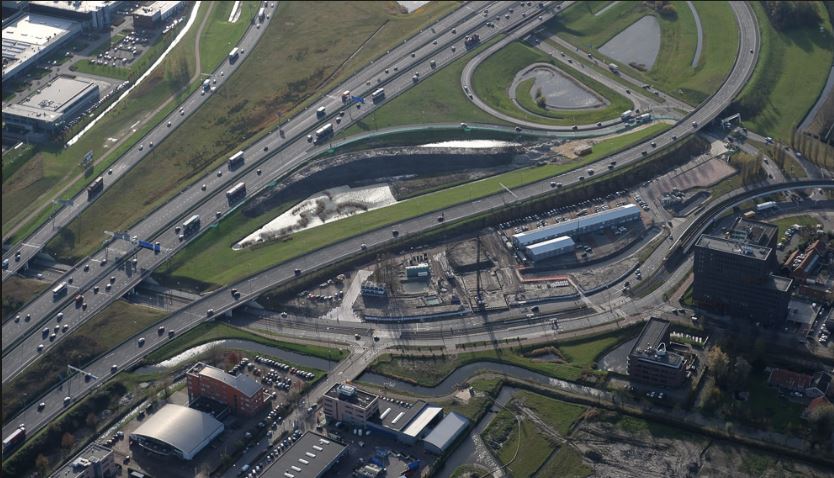 A4 afgesloten voor aanleg Rotterdamsebaan
