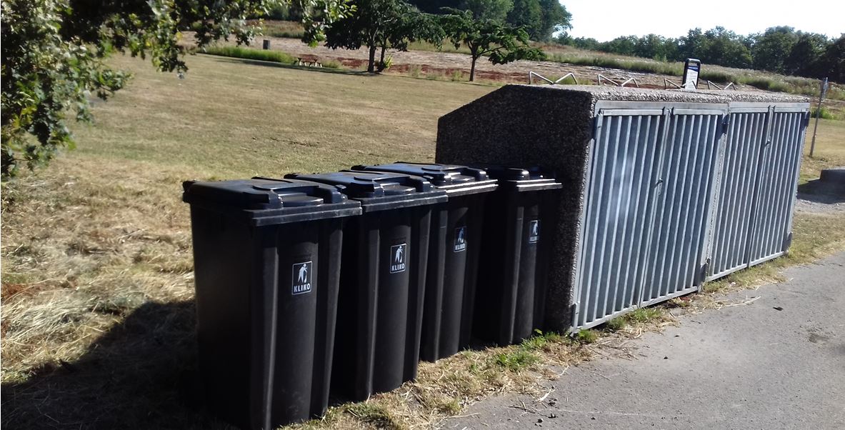 Nu meer afvalbakken in Wilhelminapark