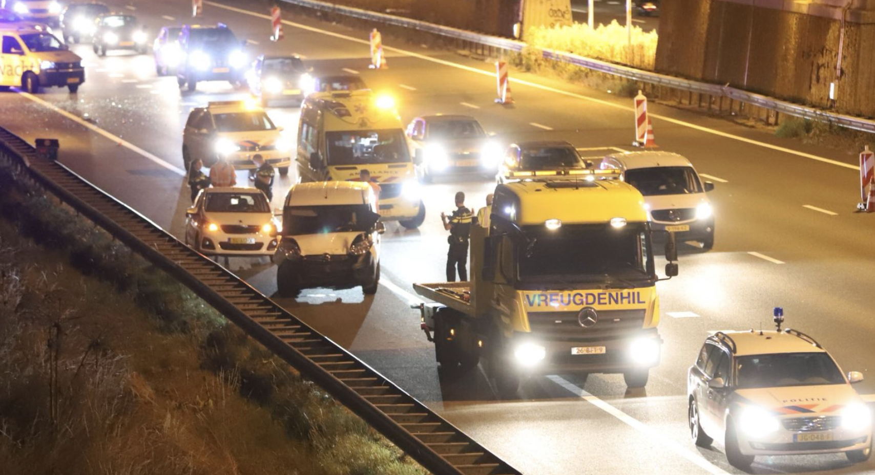 Ongelukken tijdens werkzaamheden A4