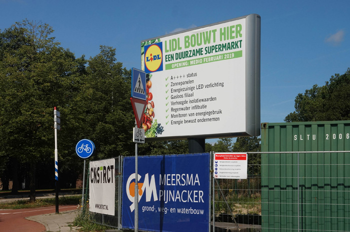 Bouw nieuwe Lidl in Pijnacker