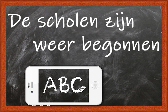 De kinderen zijn weer naar school.