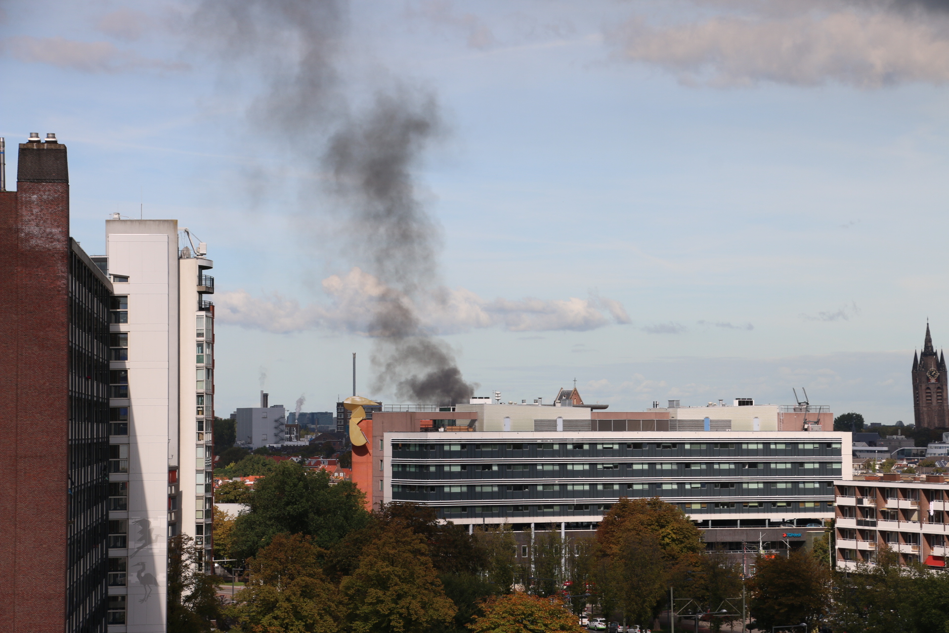 Grote brand Broekmolenweg Rijswijk