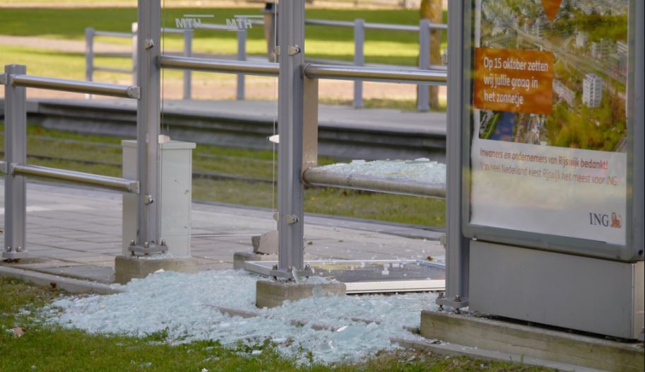 Vandalisme Tramhalte Eikelenburglaan