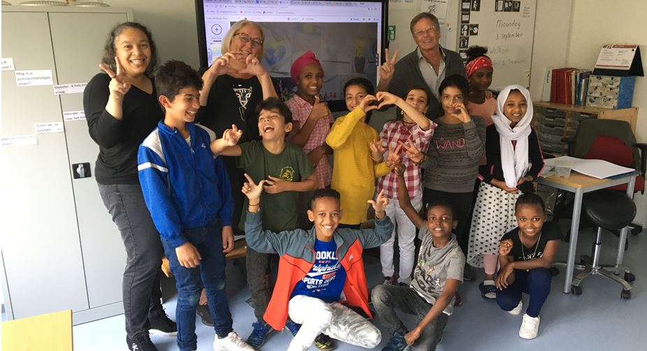 Rijswijkse leerlingen maken weer Vredesposter