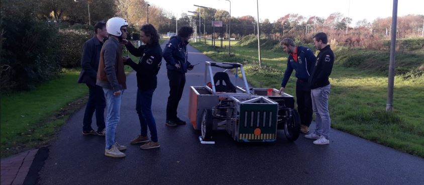 Delfts solarteam oefent bij Rijswijkse Spartaan