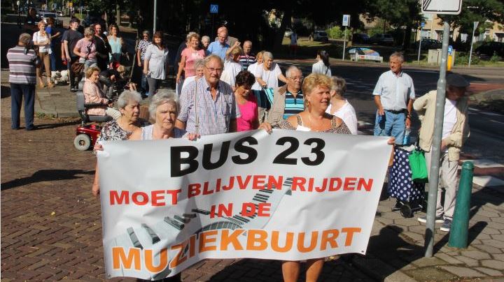 HTM wil bus 23 niet terug in Rijswijkse Muziekbuurt