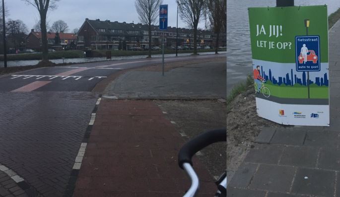 Fietspad stopt, wie heeft dat bedacht