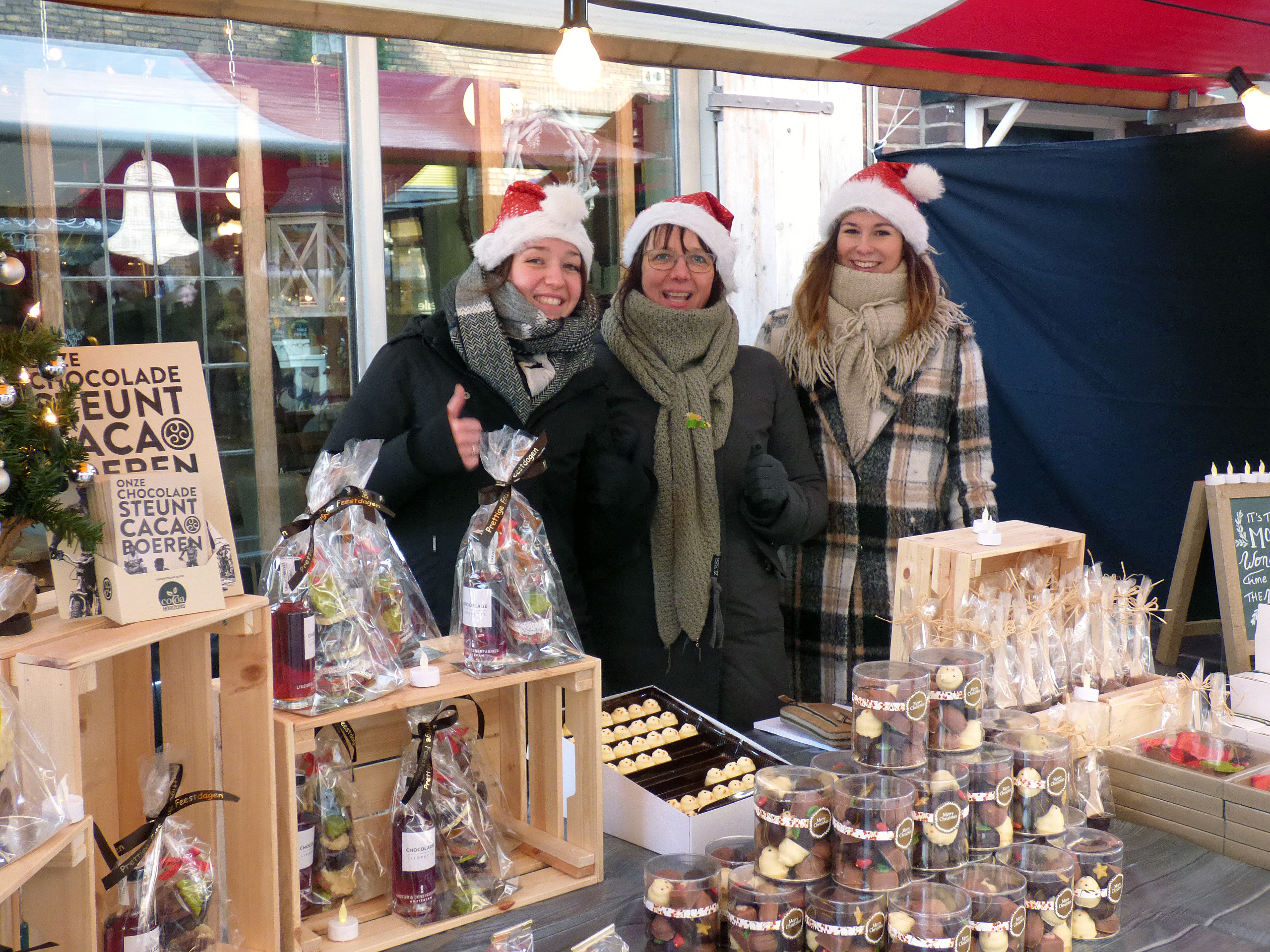 Kerstmarkt 2018 centrum Pijnacker gezellig koud