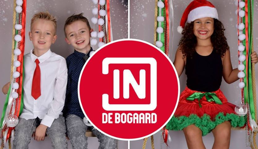 Kids op de foto met de Kerstman