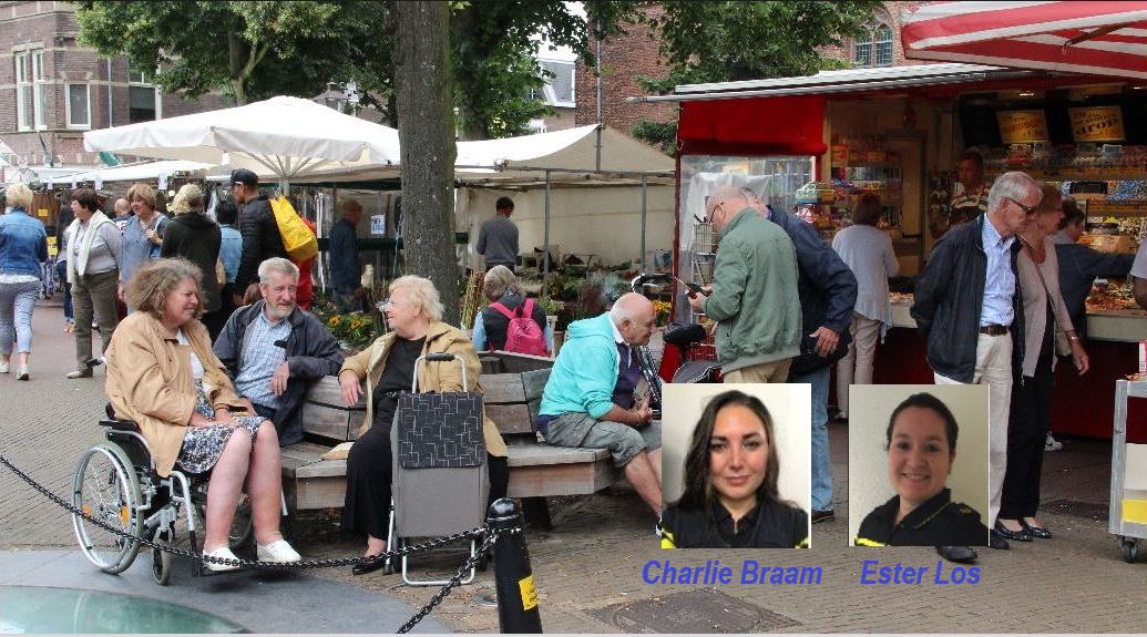 Koffie met een Cop op de markt