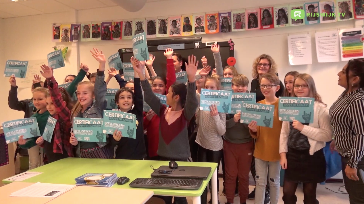 [VIDEO] Leerlingen van de Godfried Bomansschool ontvangen Happy Fit diploma