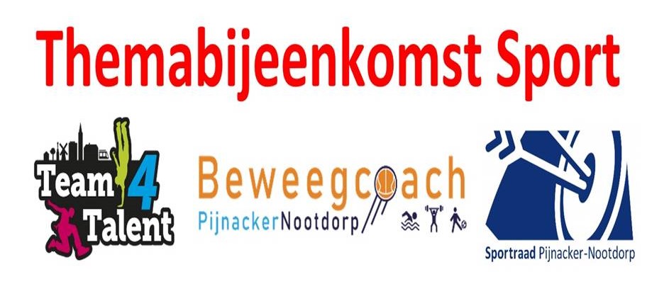 Thema bijeenkomst sport op vrijdag 22 maart