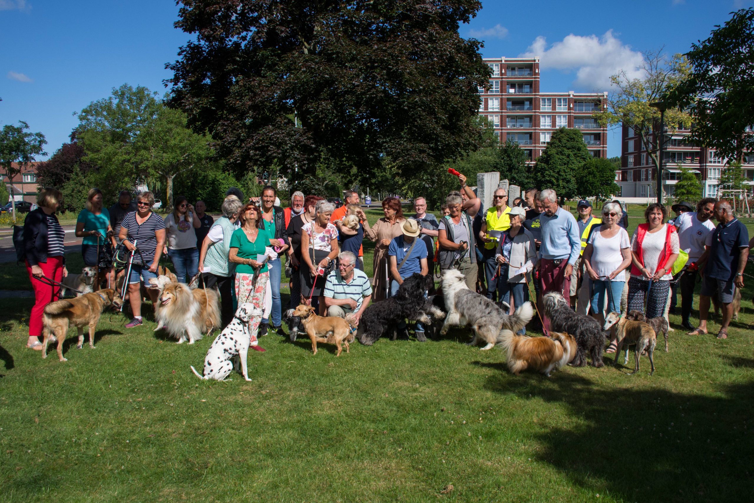 Hondenbezitters geven gehoor aan demonstratie Mariënpark Hondenbezitters geven gehoor aan demonstratie Mariënpark