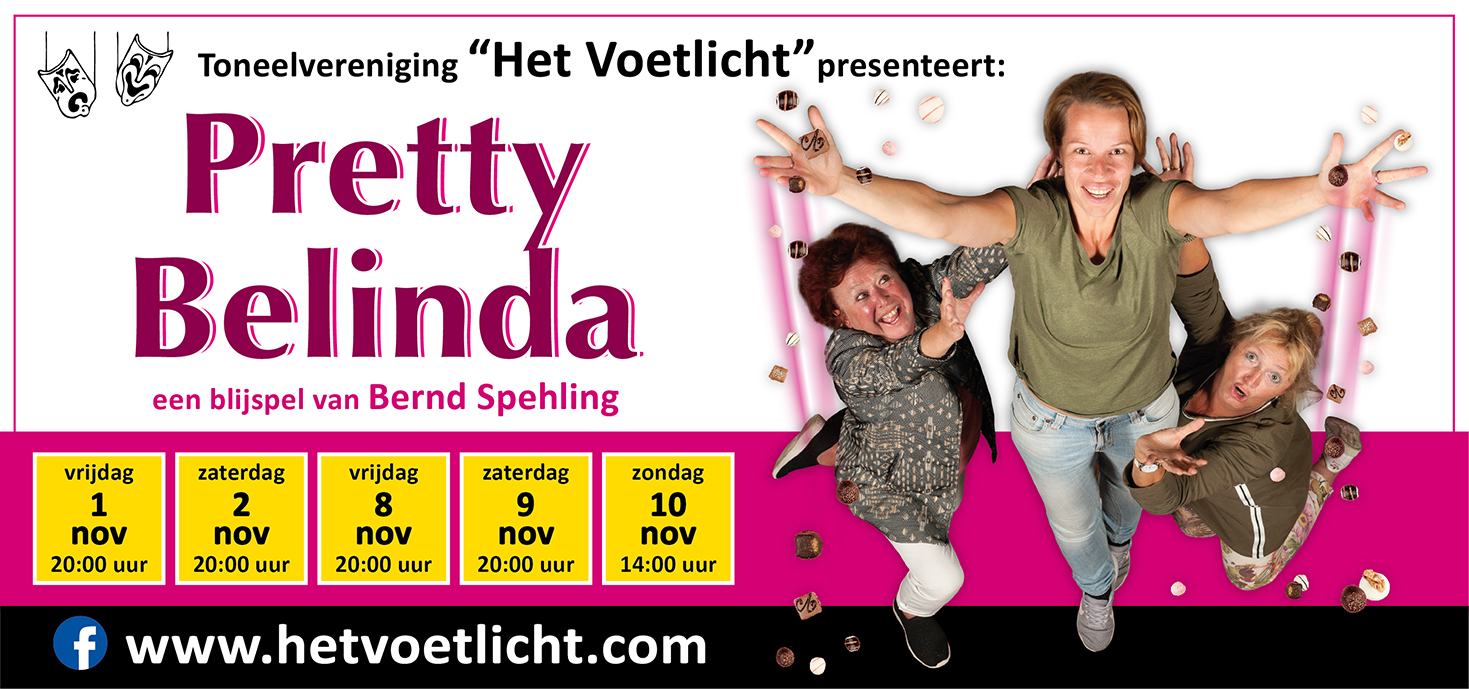 1, 2, 8, 9 en 10 november Toneelvereniging Het Voetlicht brengt blijspel bij CulturA & Zo