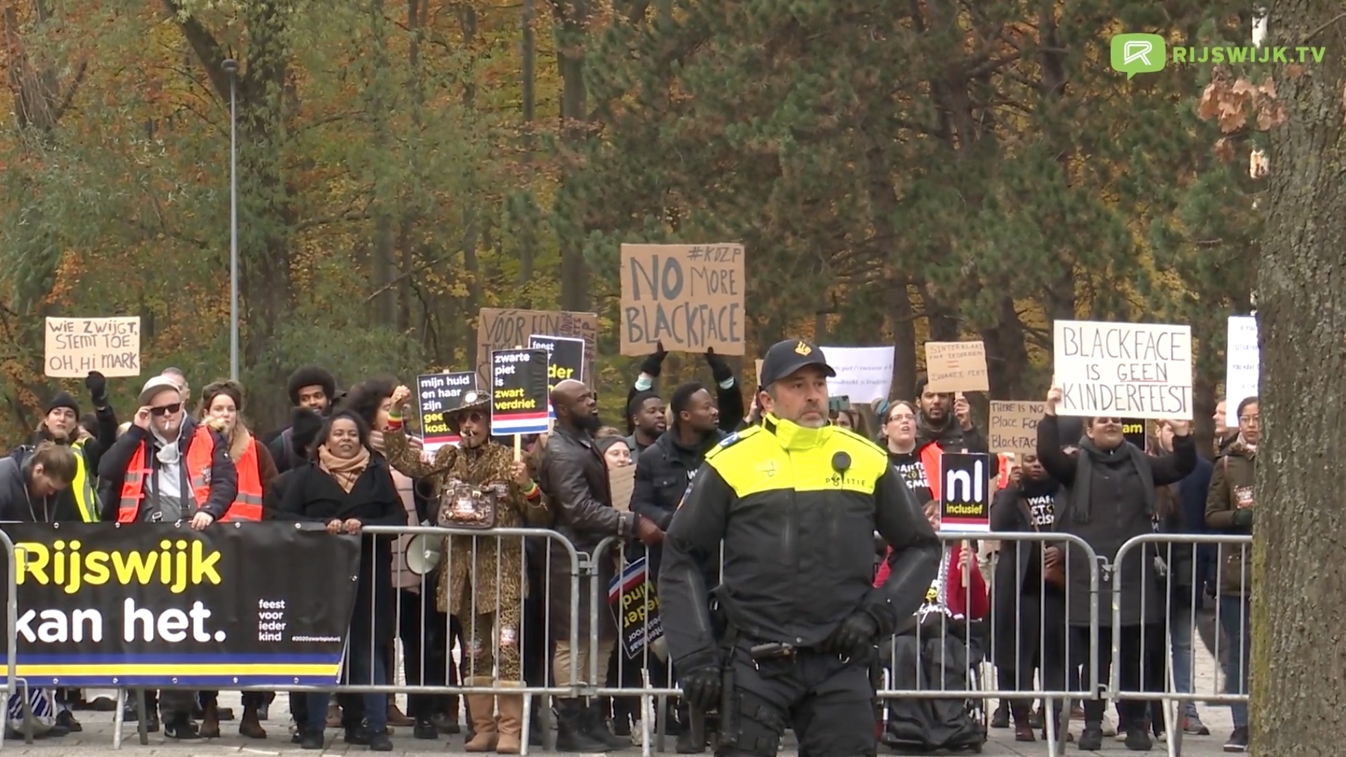 [VIDEO] Demonstratie tegen Zwarte Piet op ‘Rijswijkse Malieveld’