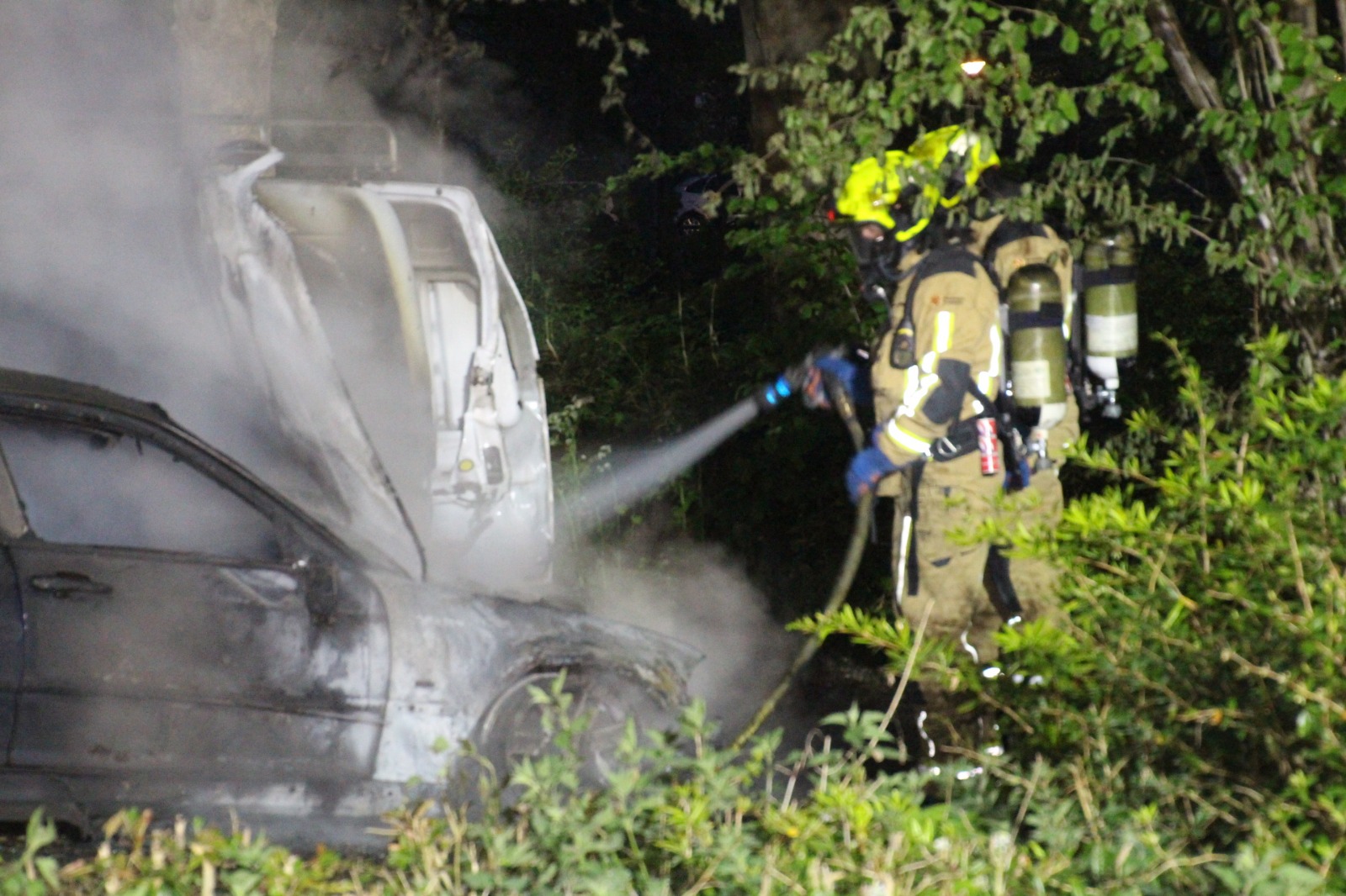 Weer auto in brand aan Rijswijks Don Boscolaantje