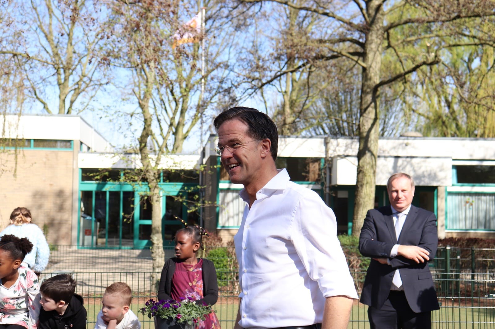 Mark Rutte bezoekt kinderopvang SkippyPePijn in Pijnacker