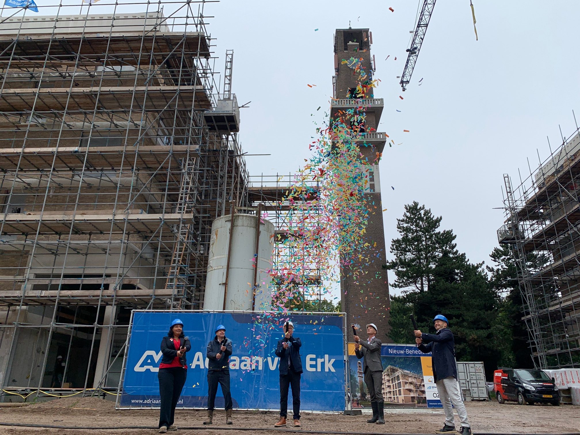 [VIDEO] Feestelijke viering hoogste punt nieuwbouw
