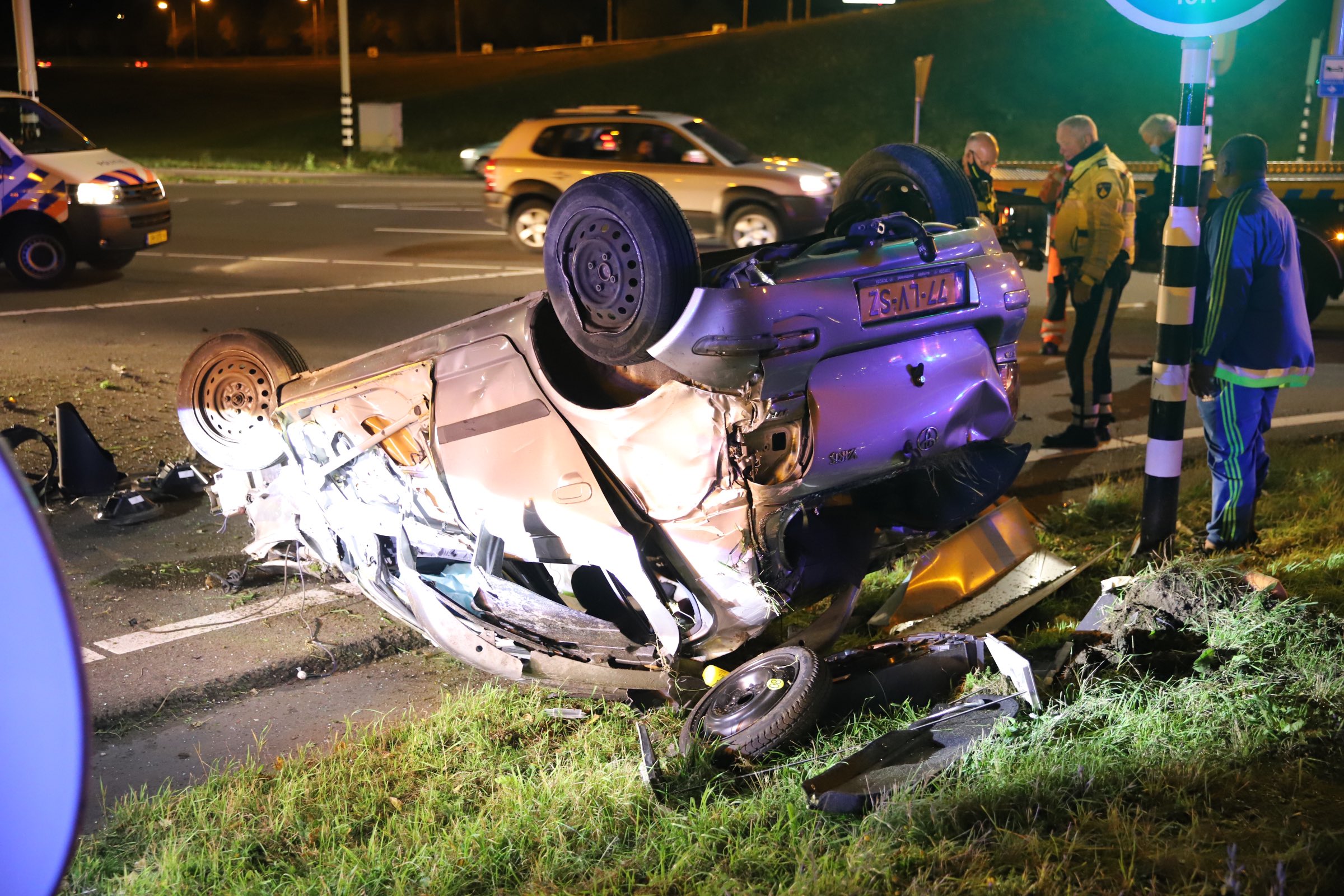 Flinke schade bij bizar ongeluk Laan van Delfvliet Rijswijk