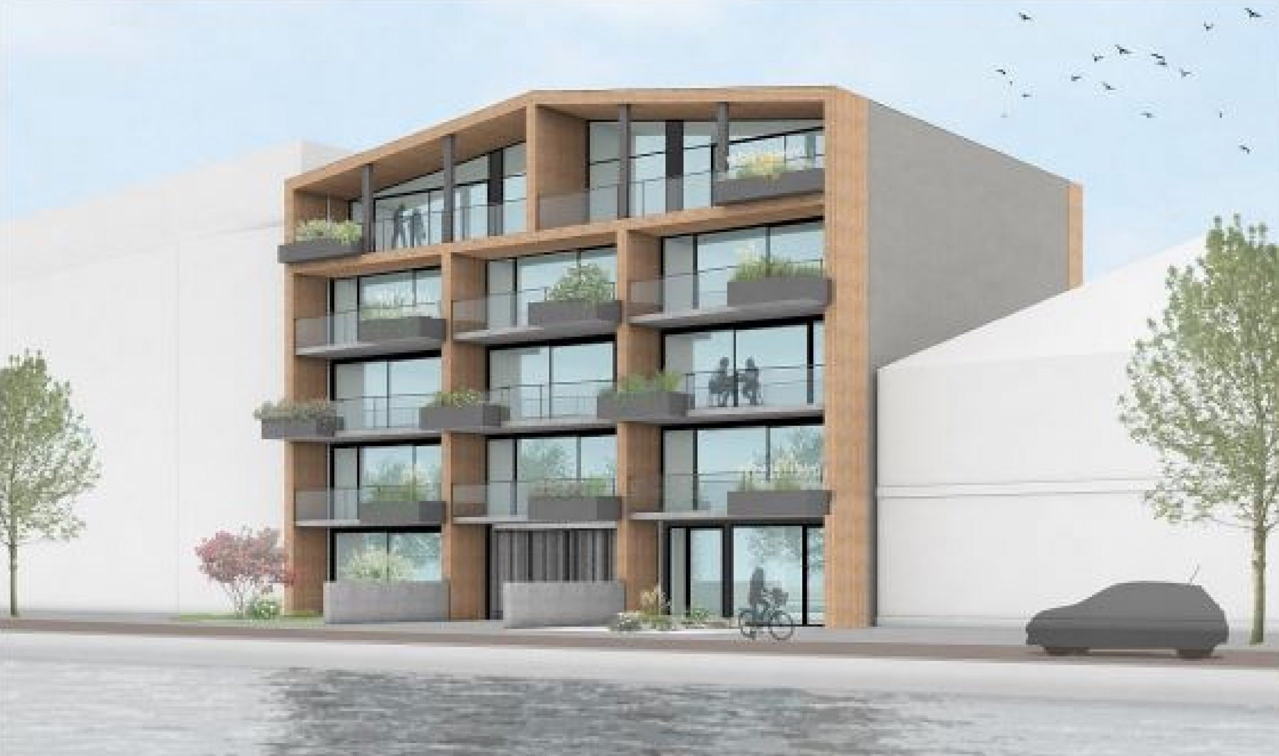 Bouw 13 appartementen aan Geestbrugkade vanaf 50m2