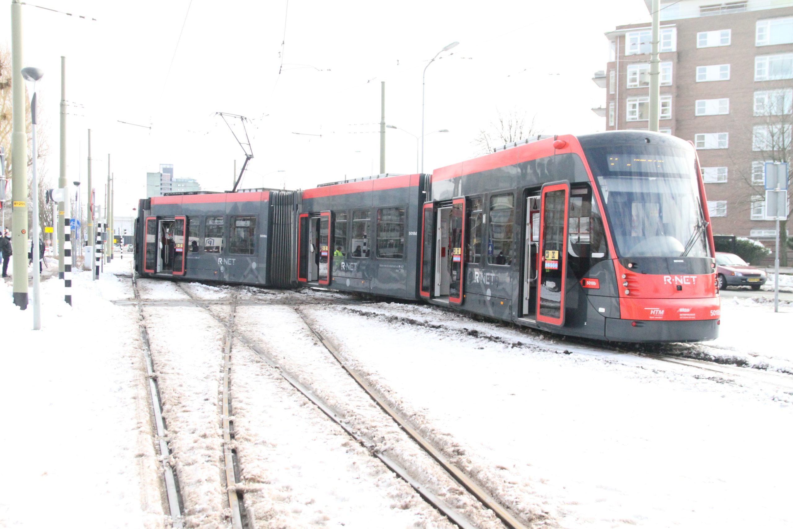 Tramverkeer gestremd na ontsporing Antoniushove Leidschendam Tramverkeer gestremd na ontsporing Antoniushove Leidschendam